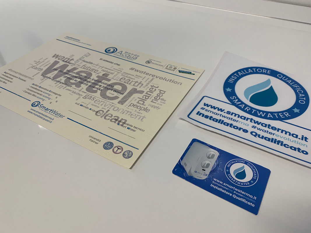 Certificazione installatore SmartWater