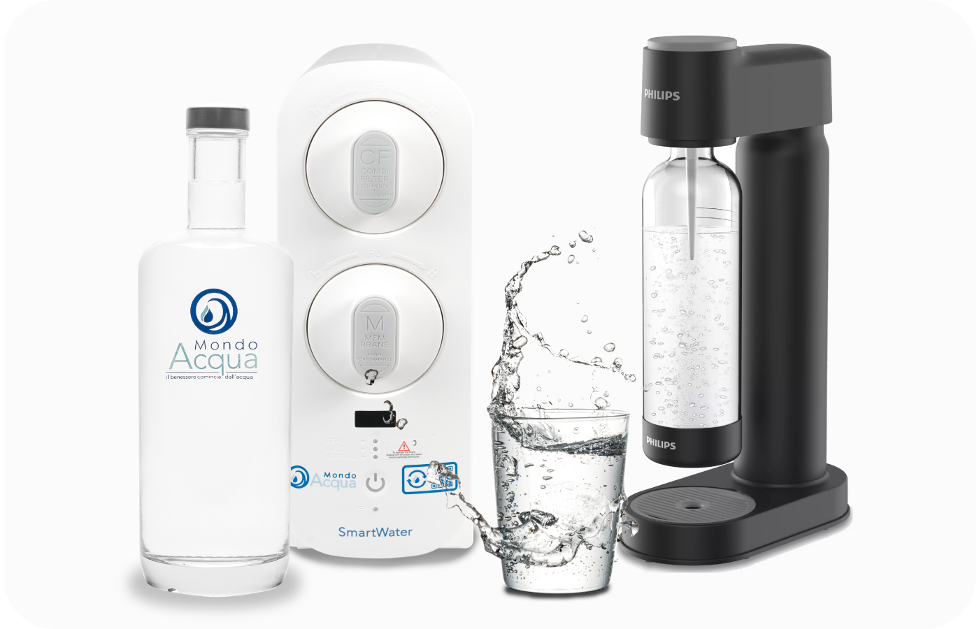 SmartWater pack gasatore acqua frizzante